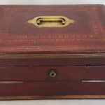 19thc Leather Writing Box