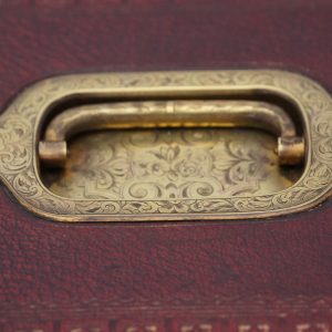 19thc Leather Writing Box made by Carlisle and Watts.